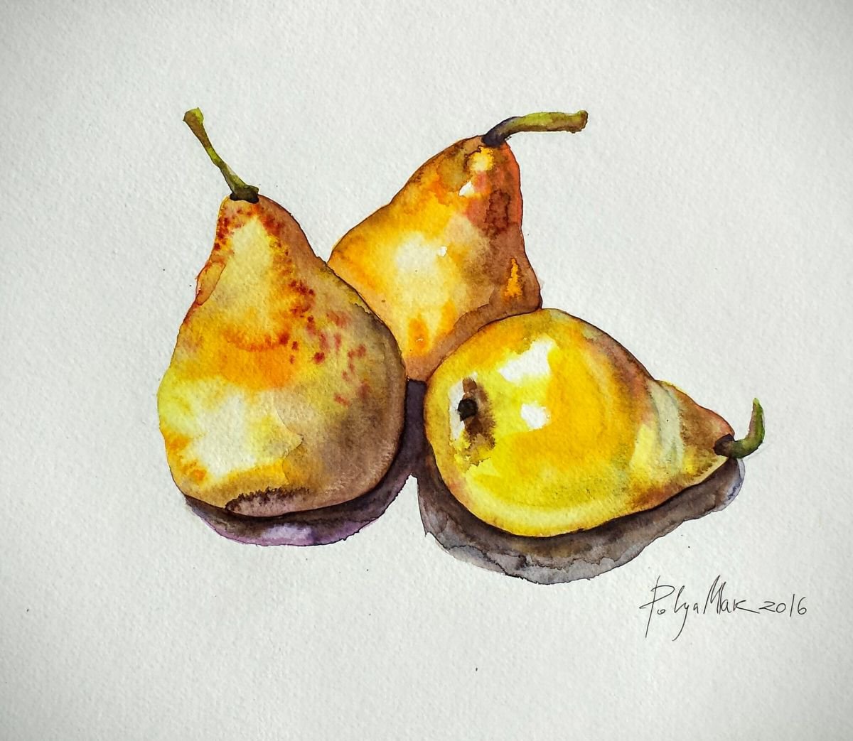 Three pears by Polina Morgan