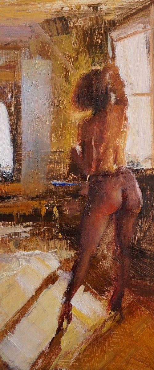 In the studio's sun by Manuel Leonardi