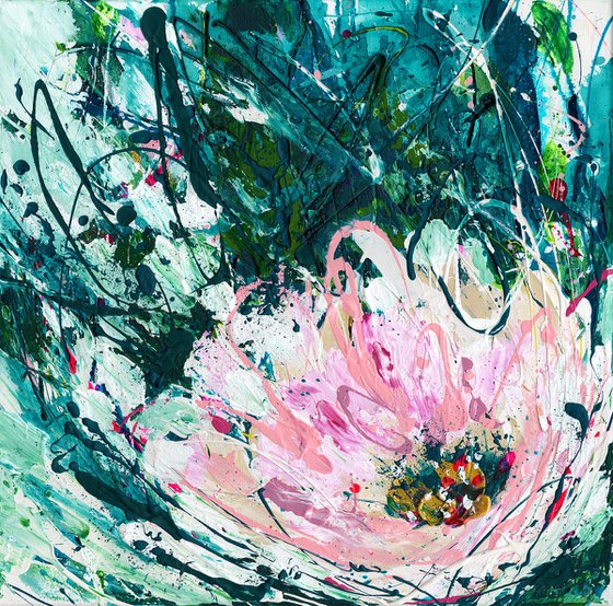 Be In Love - Floral Painting by Kathy Morton Stanion