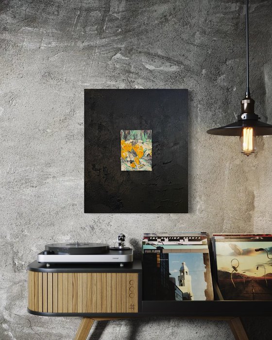 Light sprouting from darkness. Diptych