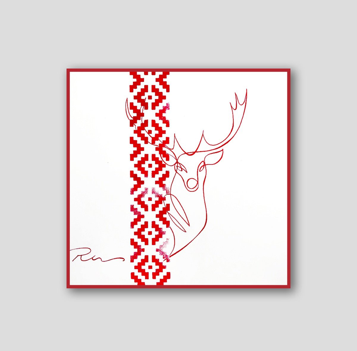 Christmas Deer by Indie Ru