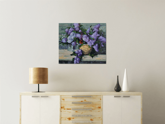 Basket of Lilacs