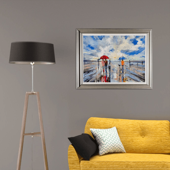 'Afternoon Beach Walk'