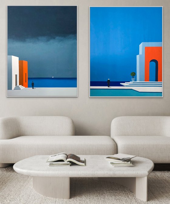 Before and After Diptych