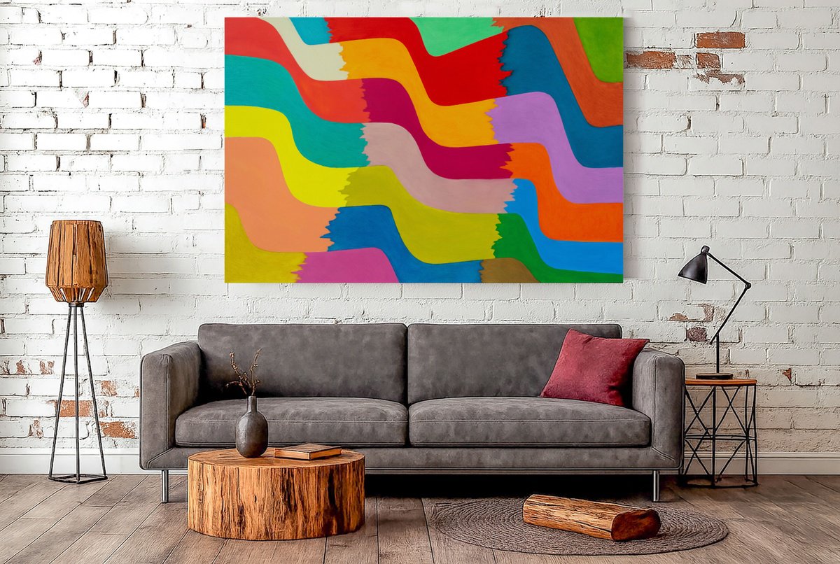 Expressive Oil Painting , Colour Expanse Xx By Ivan Stoyanov, 59 X 39, Artwork For Sale On Artfinder
