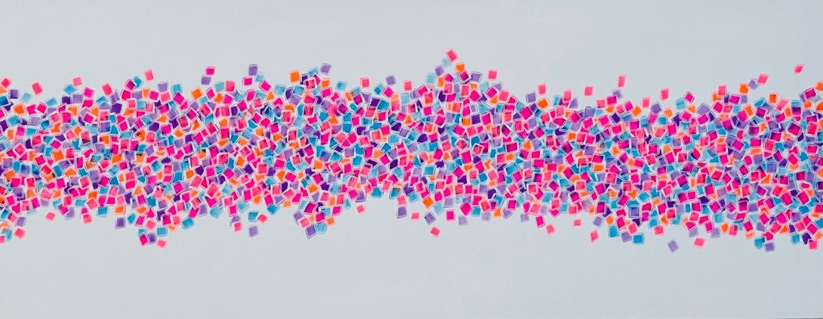 Organic Abstract Acrylic Painting By Carol Zsolt, 60 X 24, Inspiration 35 - Cz22044, Original Artwork