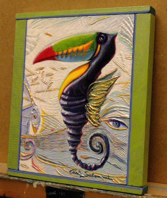 SEATOUCAN , a strange Fish - ( framed)