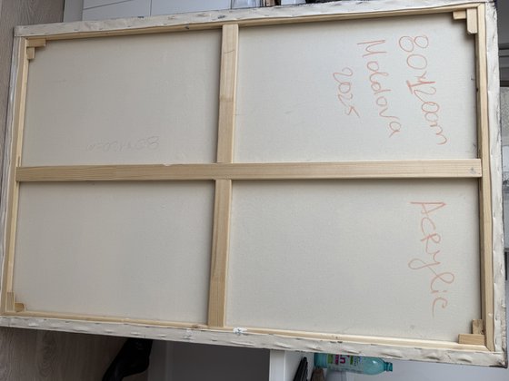 Neutral Beige Blue Large