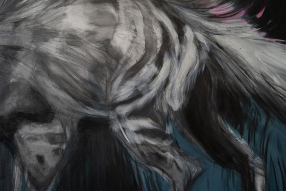 Burning hyena