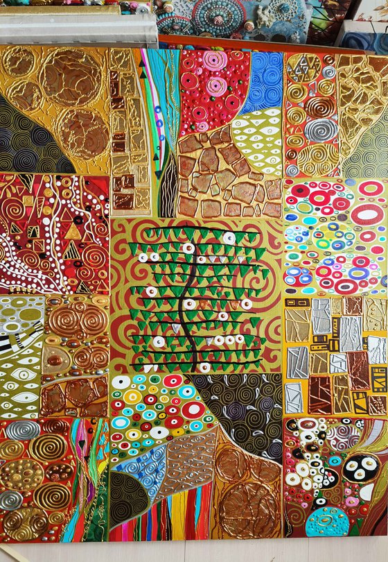 Tree of Life. Klimt abstract
