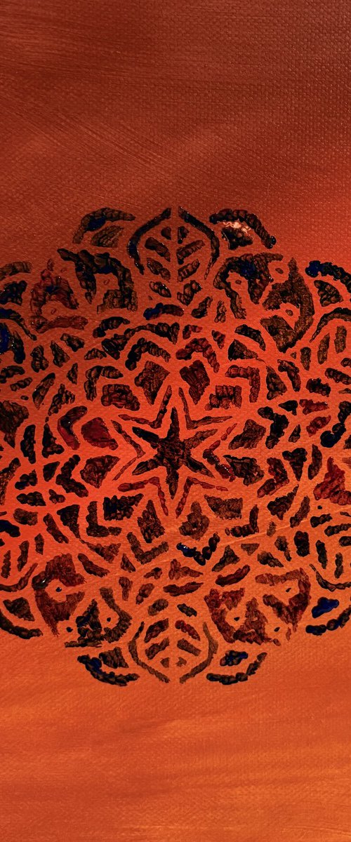 Raw Mandala II by Timea  Valsami
