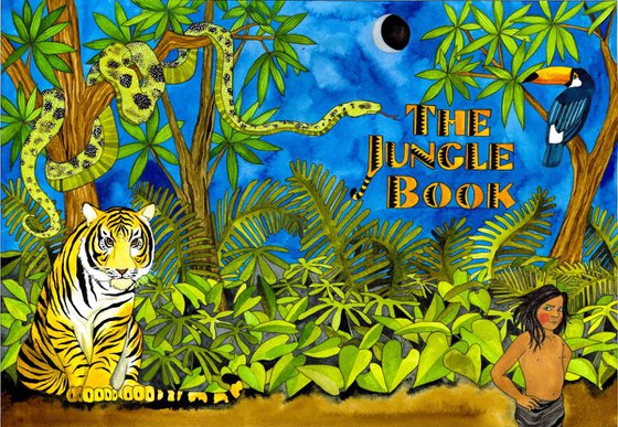 Jungle Book Cover Illustration