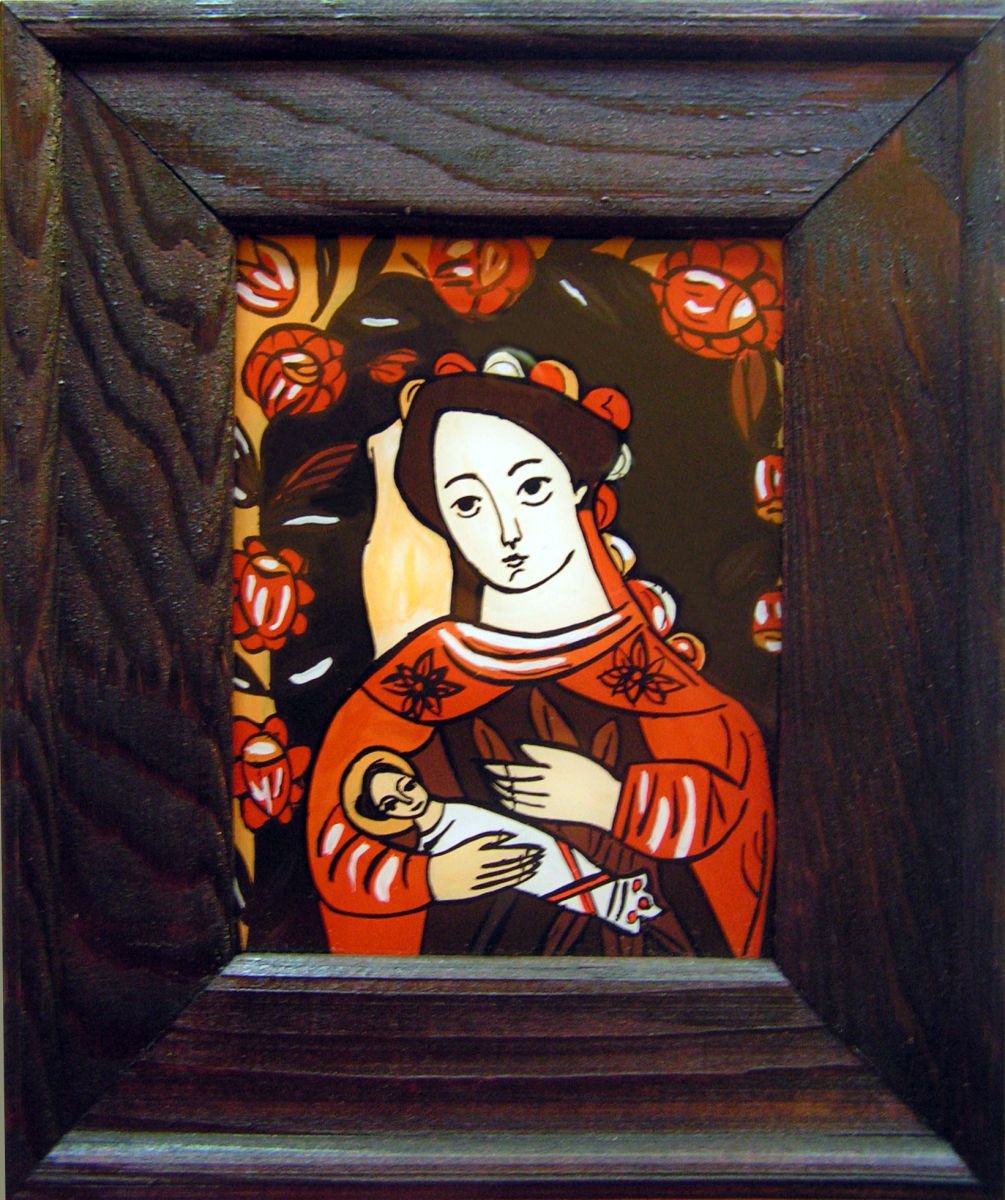 Virgin with the Child by Adriana Vasile