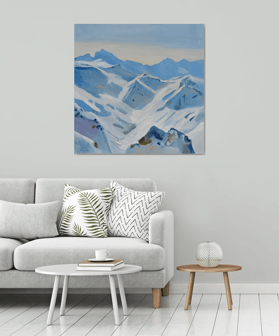 " Mountains in winter "