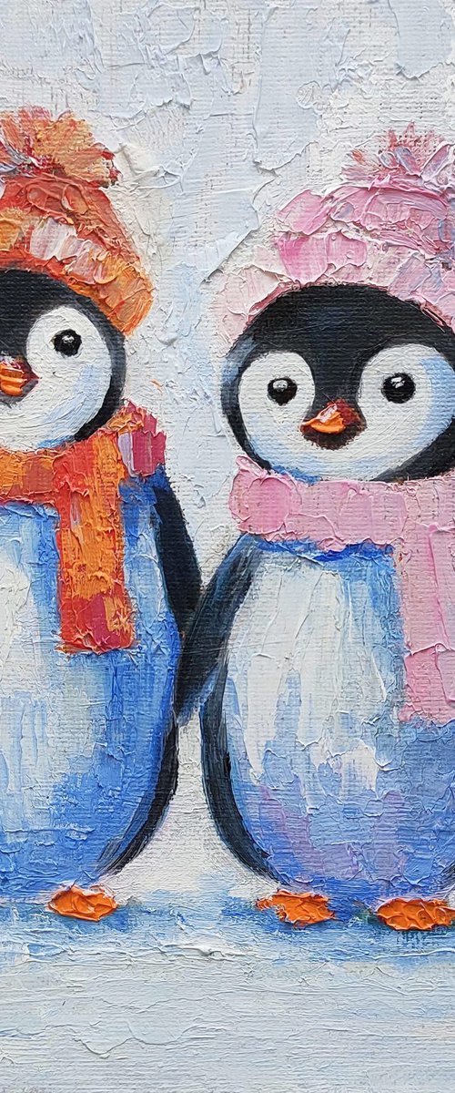 Penguins couple by Yulia Berseneva