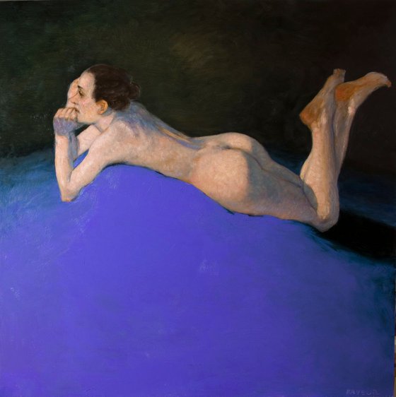 Aurelie - nude woman in blue