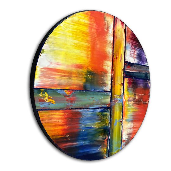 "Meant To Be" - Save $600 As A Series - Original Extra Large PMS Abstract Triptych Oil Paintings On Canvas and Wood - 60" x 44"