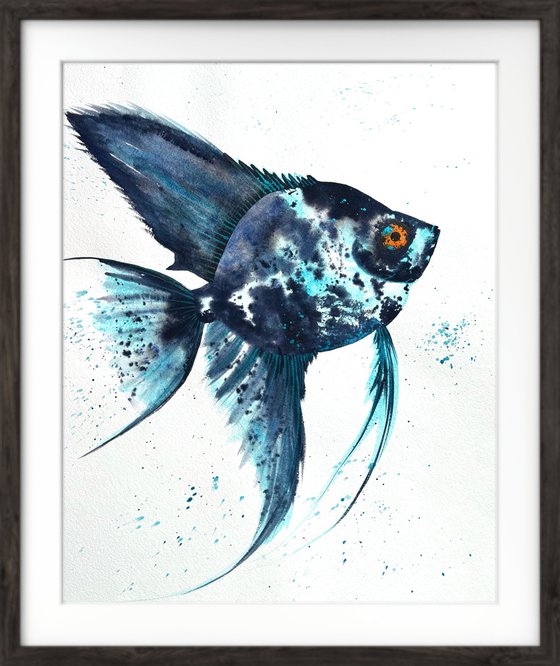 Exotic Blue Azure fish