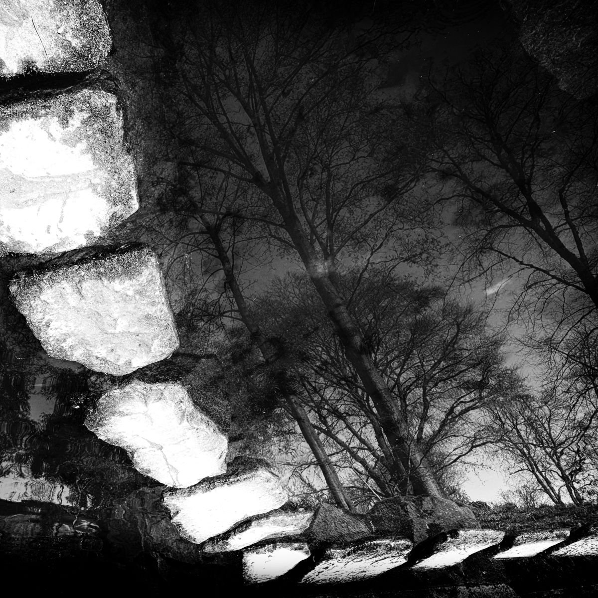 Photorealistic Photograph , Step Stones By Christian Schwarz, 17 X 17, Artwork For Sale On Artfinder
