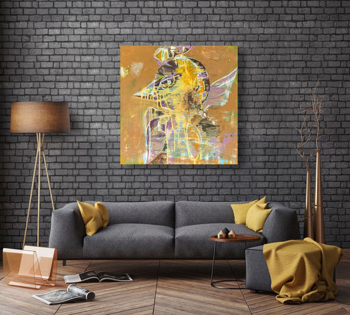 Birdman By Cornelia Petrea, 31 X 31, Artwork For Sale On Artfinder