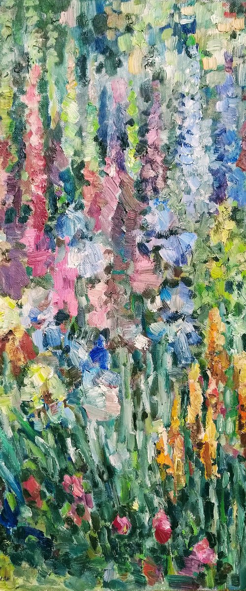 Garden (Irises) N 1 by Elena Klyan