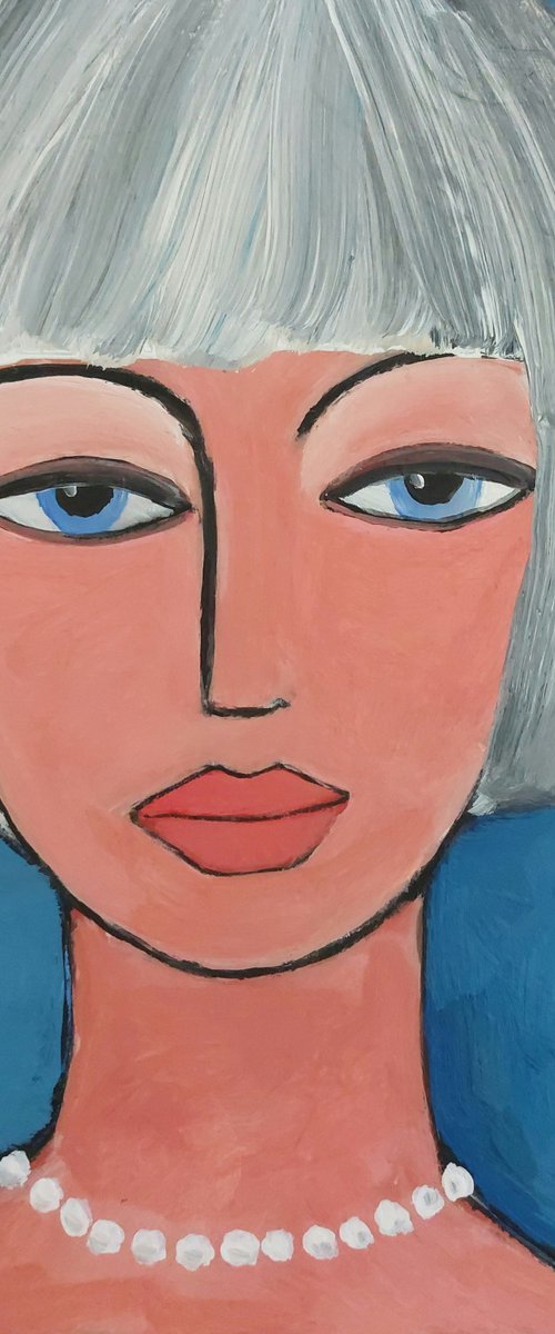 Blue eyes by Nelly van Nieuwenhuijzen
