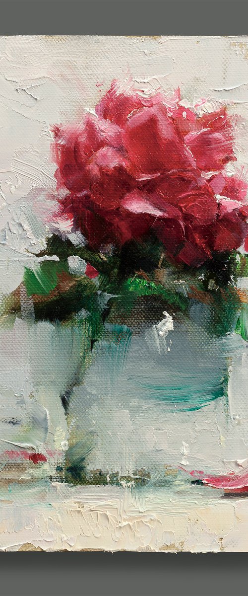 Crimson Rose by Tom Off