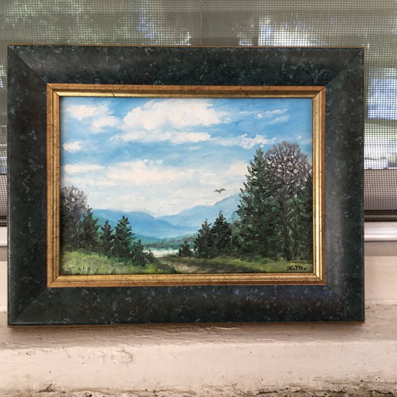 Mountain Mini # 12 by K. McDermott - 5X7 oil (SOLD)