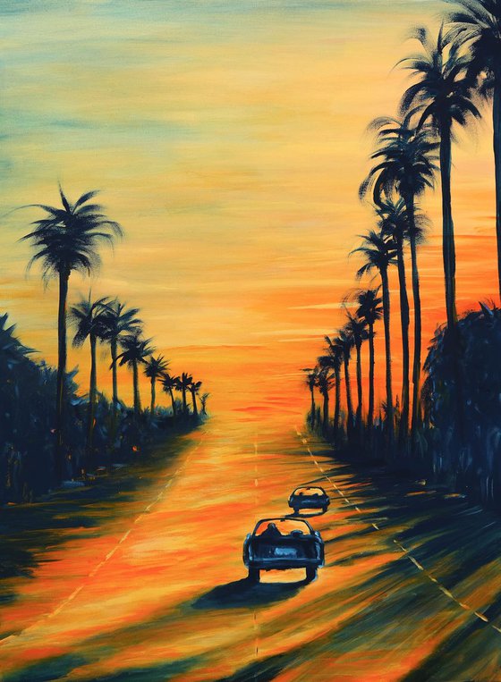 Another day going down- Californication series EXTRA DEEP 3D CANVAS