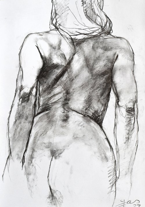 Nude back Dmnc by Goran Žigolić Watercolors