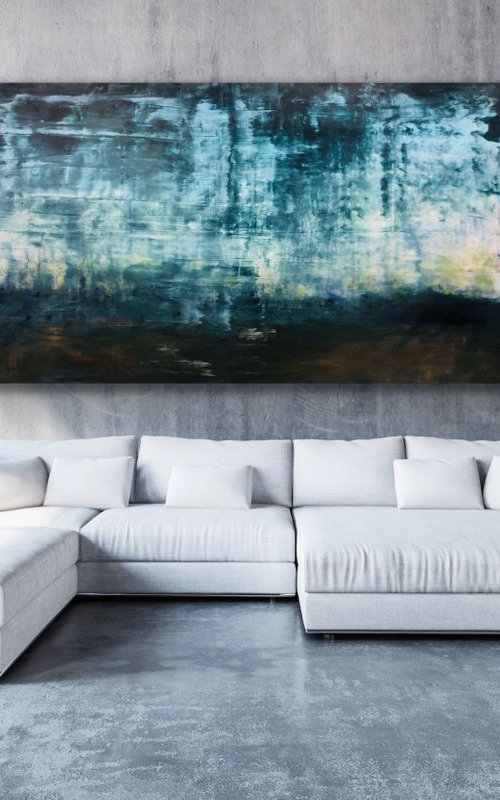 Behind The Night (92x54in) by Robert  Tillberg