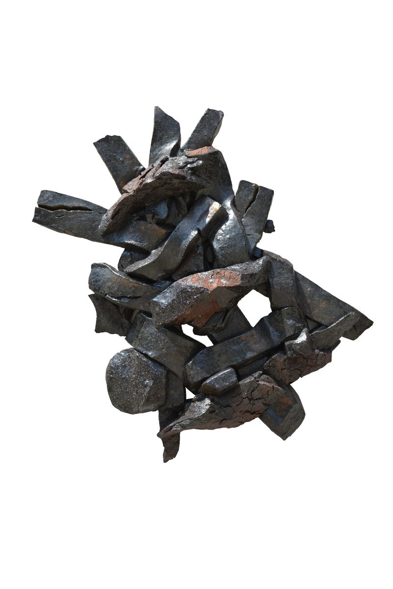 Organic Abstract Relief By Ognyan Chitakov, 13 X 16", "K", Original Artwork