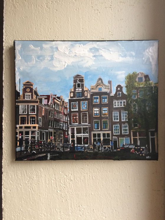 Amsterdam, Singel, Canalside Scene
