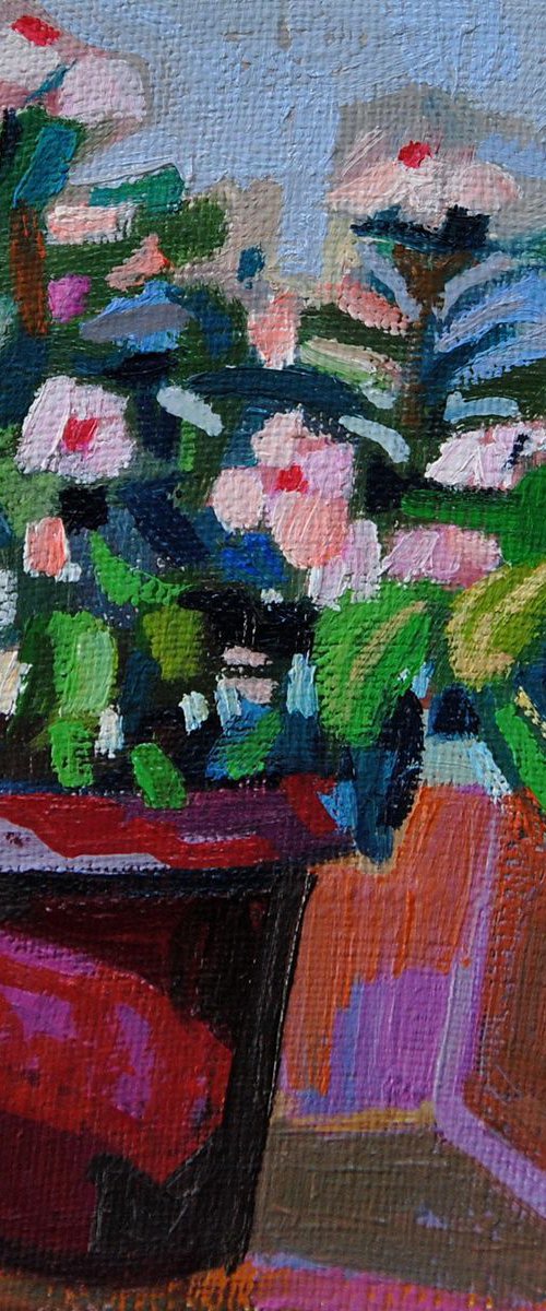 Flowers / 10 x 10 cm by Maja Đokić Mihajlović