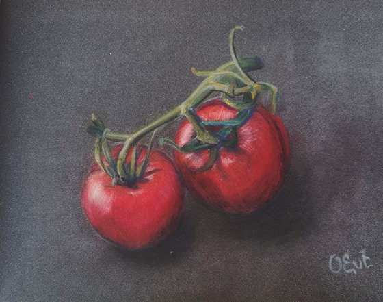 Sicilian tomatoes.  24x18 cm. Pomodori siciliani