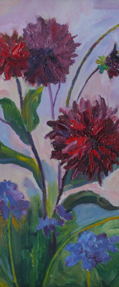 Dahlias by Elena Lykhodid