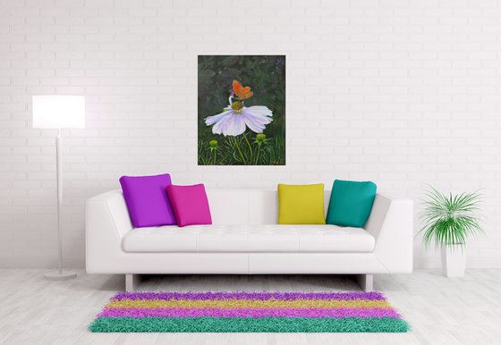 Cosmos and Butterfly