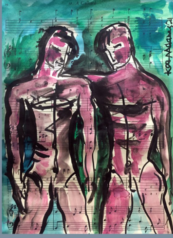 'Two Male Figures'