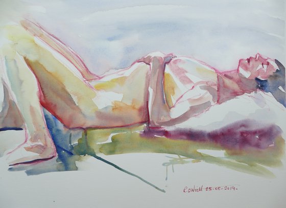 reclining male nude