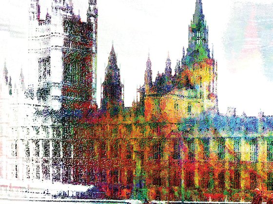 Colores, Londres, Big Ben/XL large original artwork