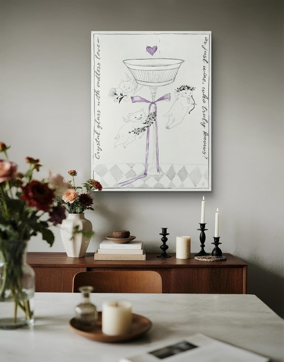 Glass with endless love