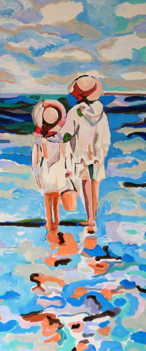 At the beach #3 / 70 x 50 cm by Alexandra Djokic