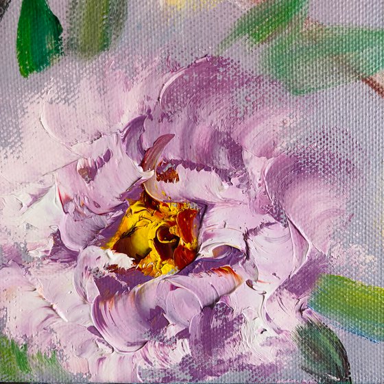 LITTLE CHARM - Lovely peonies. Beautiful flowers. Purple decor. Decoration. Flight. Fantasy. Chic.