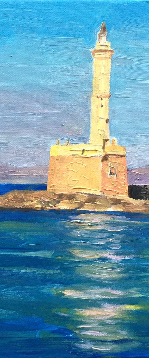 Chania Lighthouse by Elena Sokolova