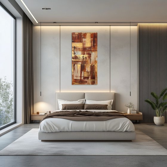 Field of Study Ochre 50x100x2 cm