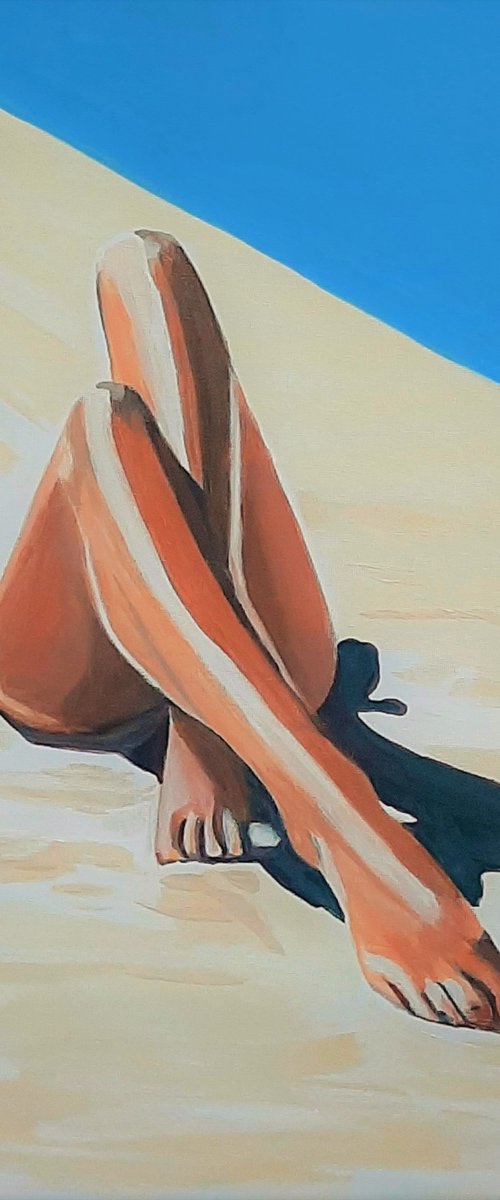 At the beach /67 x 43,5 x 0.1 cm by Alexandra Djokic