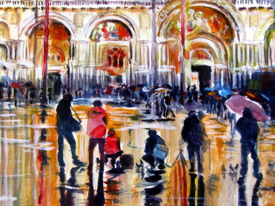 Venice at rain