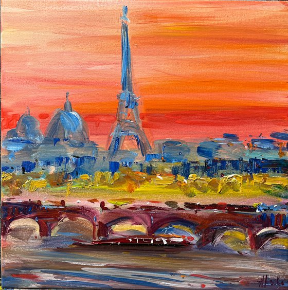 Sunset in Paris