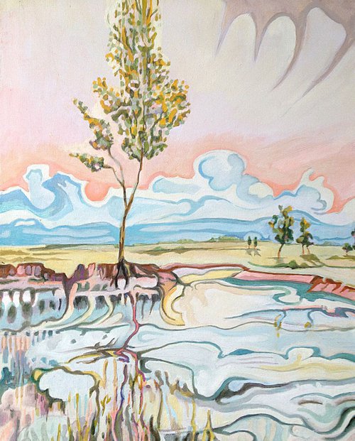 Riverbank by Guy  Pickford