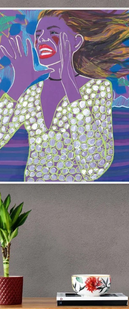 Woman in a Floral Dream by Sasha Robinson